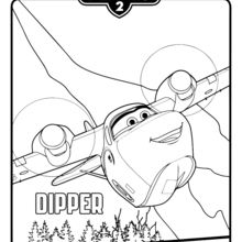 Dibujo para colorear : Dipper de Aviones 2