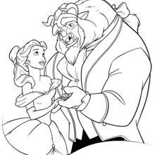 Dibujos LA BELLA Y LA BESTIA para colorear Disney - 18 imágenes de princesas  Disney