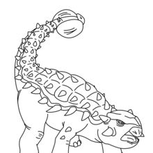 Dibujo para colorear : Anquilosaurio para imprimir