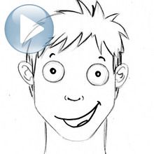Truco para dibujar en vídeo : Dibuja una expresión facial: alegría