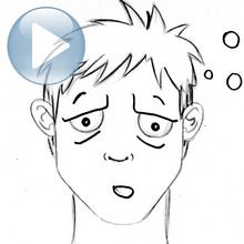 Truco para dibujar en vídeo : Dibujar una expresión facial: el cansancio