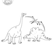 Dibujo para colorear : Dinosaurios