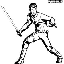 Dibujo para colorear : Kanan - Star Wars Rebels