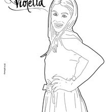 Dibujo para colorear : Sonrisa de Violetta