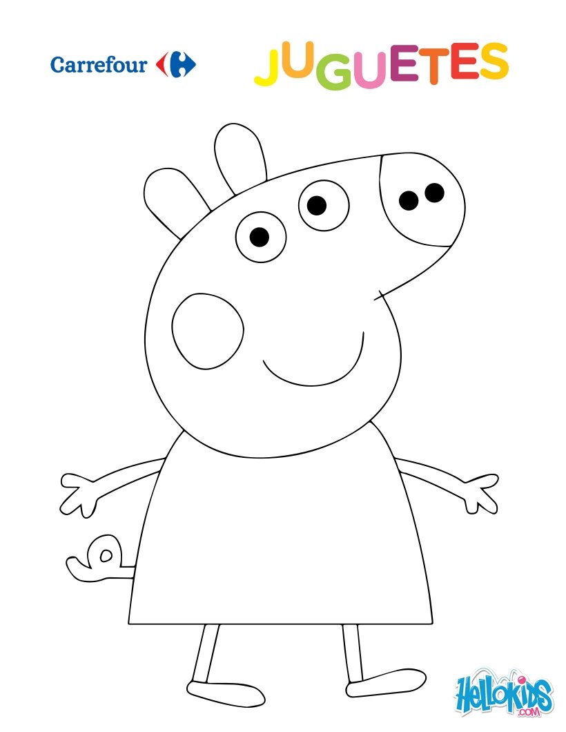 Dibujos para colorear peppa pig 