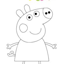 Dibujo para colorear : Peppa Pig