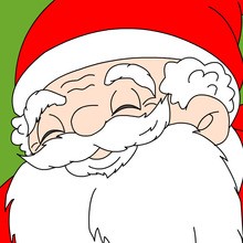 Navidad, Dibujos para colorear SANTA CLAUS