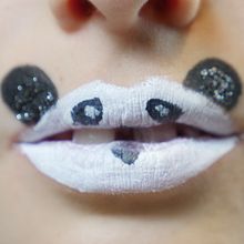 Arte manual : Maquillarse la boca - Panda