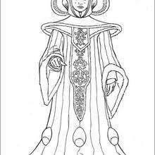 Dibujo para colorear : La reina Amidala