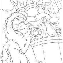 Dibujo para colorear : Samson y Benny en el zoo