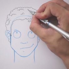 Truco para dibujar en vídeo : Dibujar cabello risado