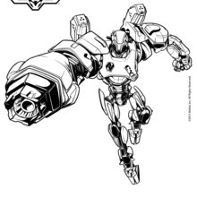 Dibujo para colorear : Cytro el aliado de Max Steel