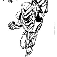 Dibujo para colorear : La armadura de Max Steel