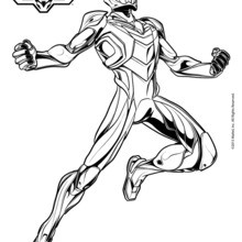 Dibujo para colorear : Max Steel N-Tek adventures