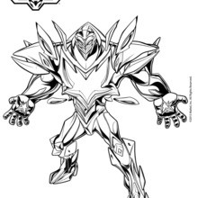 Dibujo para colorear : Miles Dread el enemigo Max Steel