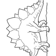 Dibujo para colorear : Estegosaurio