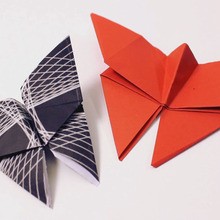 Doblado de papel : Origami mariposa