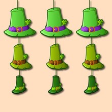 Manualidad infantil : Leprechaun Hats strings decorations