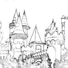 Dibujo para colorear : El castillo de Melusina
