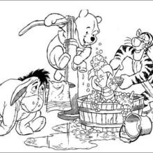 piglet y pooh para colorear