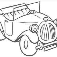 Dibujo para colorear : El coche de Noddy