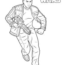 Dibujo para colorear : Finn - The Force Awakens