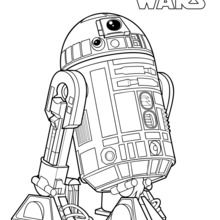 Dibujo para colorear : R2-D2, el droide