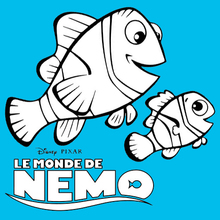 Dibujo para colorear : Los peces Marlin, Dory y Nemo