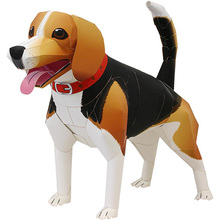 Doblado de papel : Beagle 3D