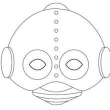 máscara de robot