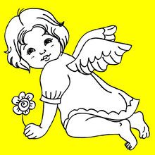 Dibujos de ANGELES NAVIDAD para colorear - 17 dibujos de angeles navideños  para colorear, angeles infantiles para colorear navidad y pintar gratis,  imagenes de angeles y dibujos infantiles para colorear angeles de navidad