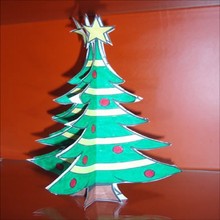 Árbol de Navidad tridimensional