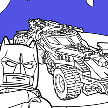 Dibujo para colorear : LEGO Batman Batmobile