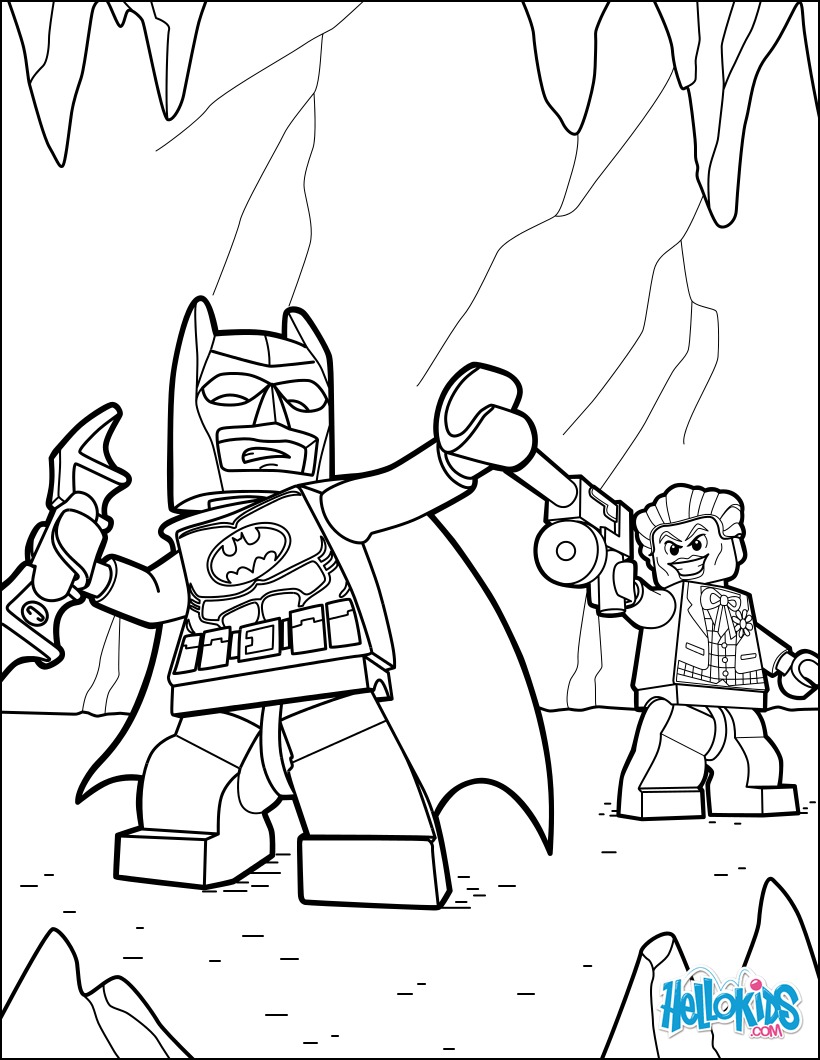 dibujos para colorear lego batman  joker  eshellokids