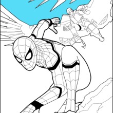 Dibujo para colorear : Spiderman Homecoming 1