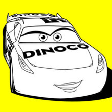 Dibujo para colorear : Cars 3 Cruz Ramirez Dinoco
