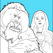 Dibujo para colorear : El planeta de los simios 2