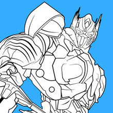 Dibujo para colorear : Transformers Optimus Prime