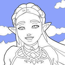 Dibujo para colorear : Zelda: Breath of the Wild