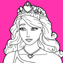 Dibujo para colorear : Barbie la princesa