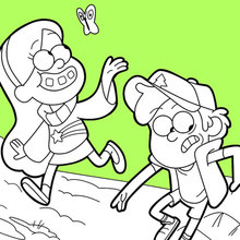 Dibujo para colorear : Misterios de Gravity Falls