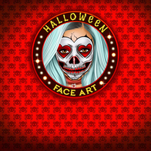 Juego para niños : Models Halloween Face Art