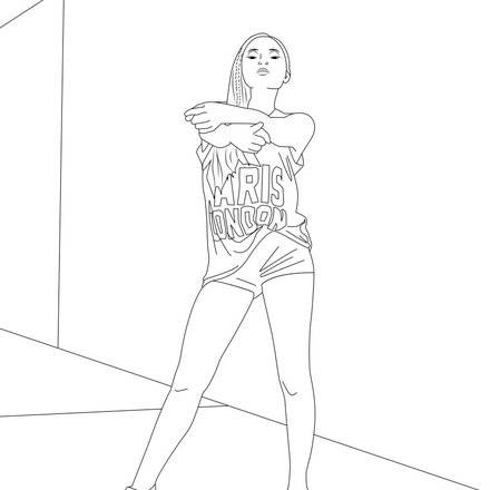 Dibujos de María SAGANA para colorear imprimir y pintar 3 dibujos de