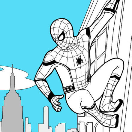 Dibujos para colorear SPIDERMAN - Pintar e imprimir 40 dibujos de Spidy