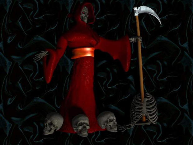 Fondo halloween personaje de La Muerte