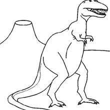 Dibujo tirex dinosaurio - Dibujos para Colorear y Pintar - Dibujos para colorear ANIMALES - Dibujos para colorear DINOSAURIOS - Colorear dinosaurios TIREX