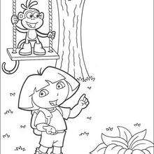 Dora y Botas 5 - Dibujos para Colorear y Pintar - Dibujos para colorear PERSONAJES - PERSONAJES TV para colorear - Dora y sus amigos para colorear