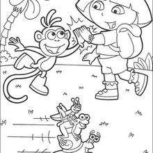 Dora y Botas 6 - Dibujos para Colorear y Pintar - Dibujos para colorear PERSONAJES - PERSONAJES TV para colorear - Dora y sus amigos para colorear