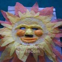 Mascara carnaval SOL - Manualidades para niños - MASCARAS infantiles - Mascaras Carnaval