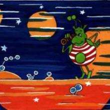 ET en bañador - Dibujar Dibujos - IMAGENES infantiles - Imagenes infantiles para ver e imprimir - Extraterrestres